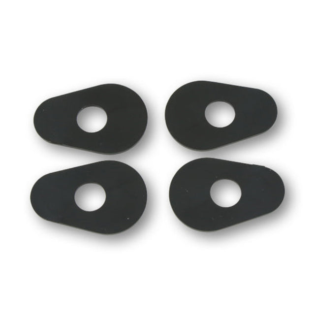 Blinker Montageplatten Highsider Smart schwarz, ABS, 40x21 mm, Ø 10 mm, Yamaha