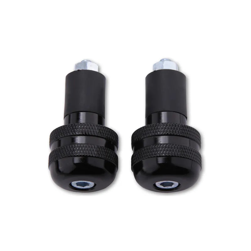 Lenkergewichte Highsider Smart Gerändelt, Schwarz, Ø 29 mm, für Stahllenker