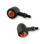 Blinker Highsider Smart Old School Typ 1, Schwarz, Glas Orange, E-geprüft, 21W