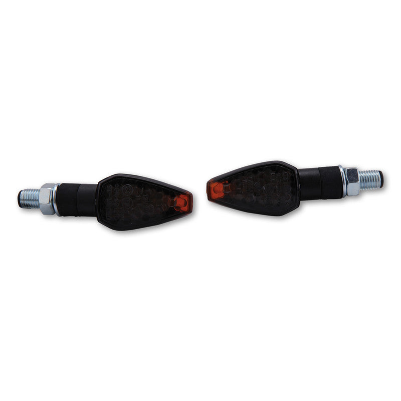 LED Blinker HIGHSIDER Smart Peak kurz, Schwarz, Getönt, E-geprüft