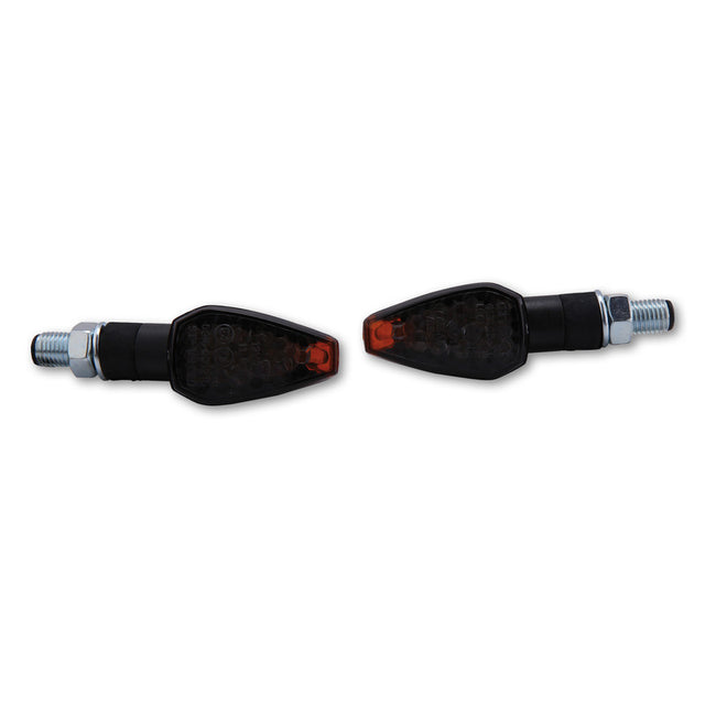 LED Blinker HIGHSIDER Smart Peak kurz, Schwarz, Getönt, E-geprüft