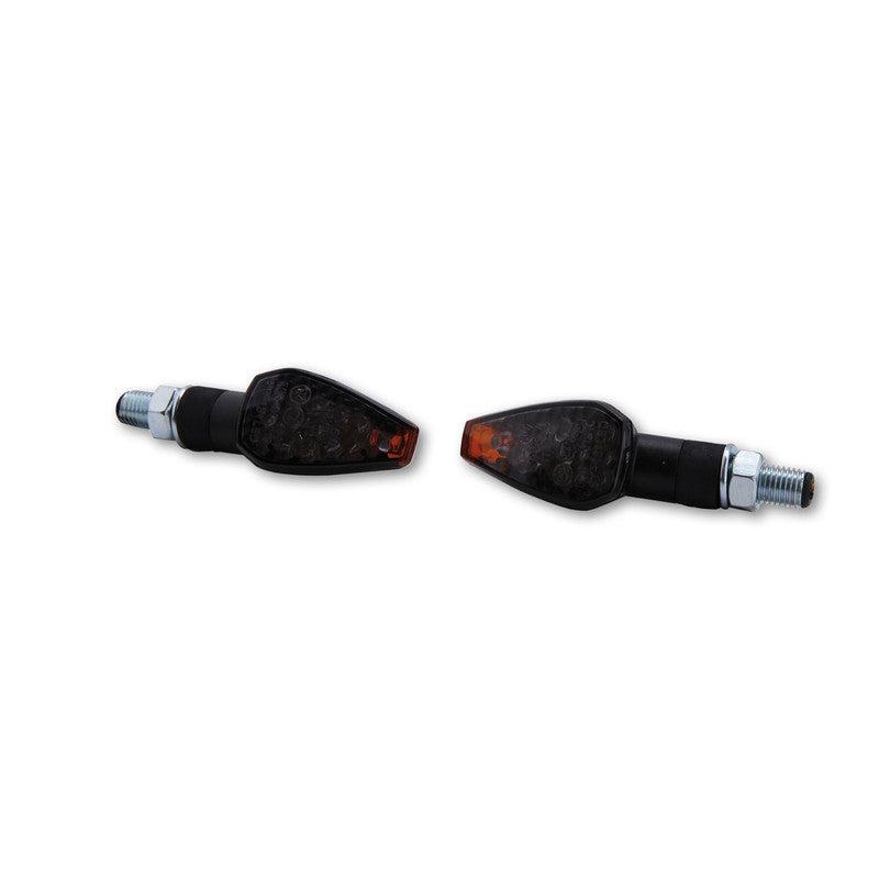 LED Blinker HIGHSIDER Smart Peak kurz, Schwarz, Getönt, E-geprüft