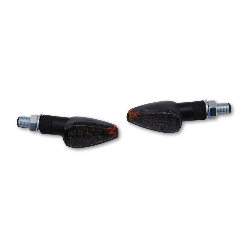 LED Blinker HIGHSIDER Smart Peak kurz, Schwarz, Getönt, E-geprüft