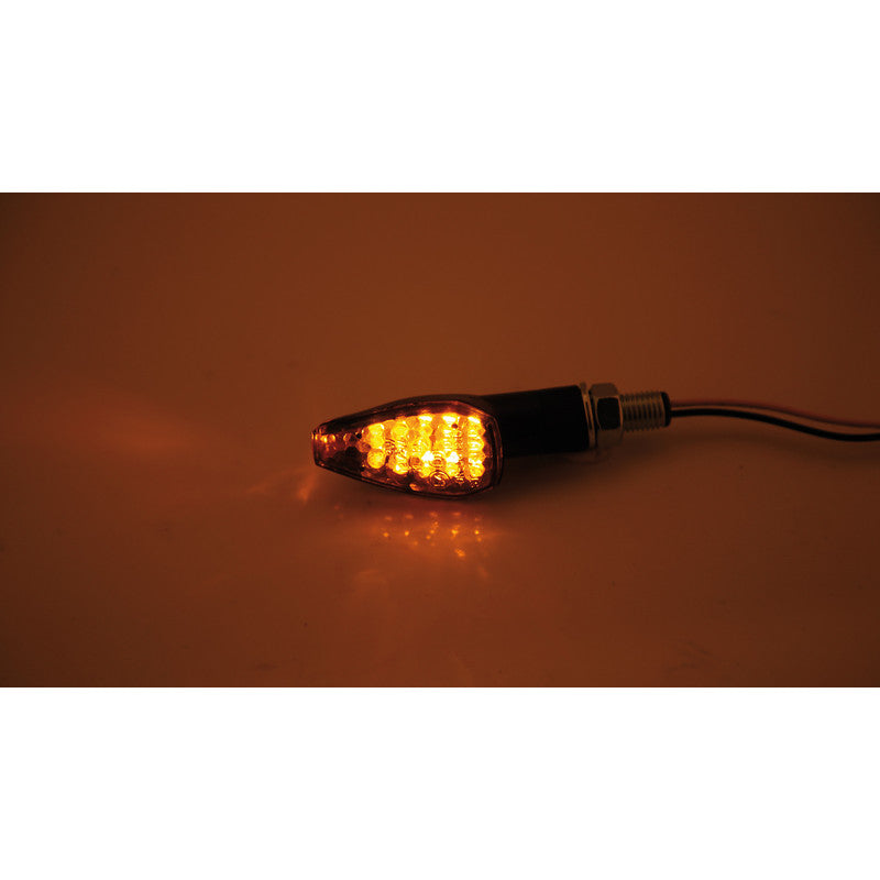 LED Blinker HIGHSIDER Smart Peak kurz, Schwarz, Getönt, E-geprüft
