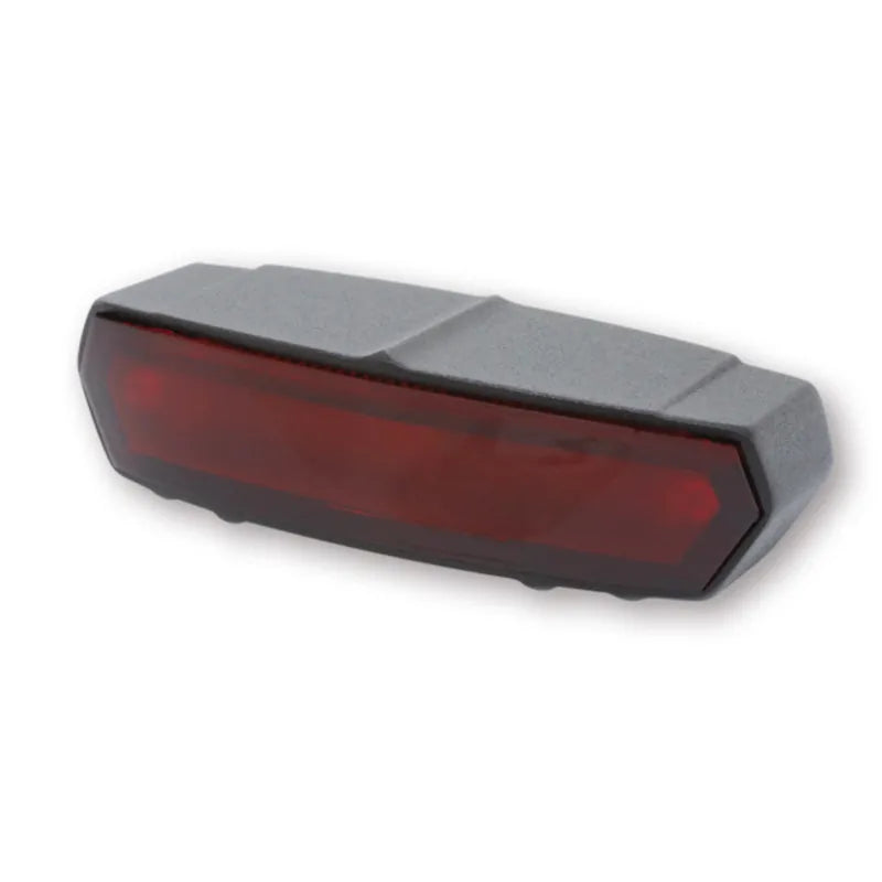 LED-Rücklicht Highsider Smart Light Guide mit Kennzeichenleuchte, Schwarz, Rot