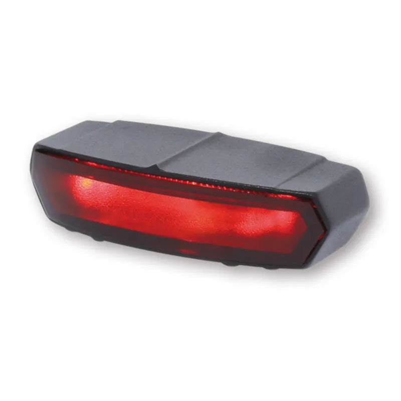 LED-Rücklicht Highsider Smart Light Guide mit Kennzeichenleuchte, Schwarz, Rot