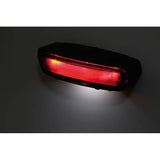 LED-Rücklicht Highsider Smart Light Guide mit Kennzeichenleuchte, Schwarz, Rot