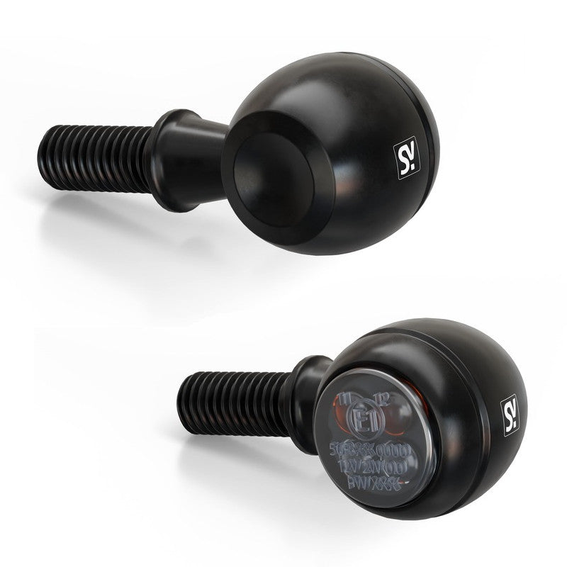 LED Blinker HIGHSIDER Smart Circula-S, Schwarz, Getönt, E-geprüft