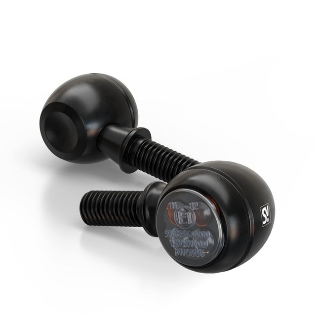 LED-Blinker mit Rück- & Bremslicht Highsider Smart Circula-S, Schwarz, Getönt
