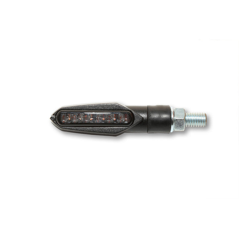 LED Blinker HIGHSIDER Smart Multiface, Schwarz, Getönt, E-geprüft