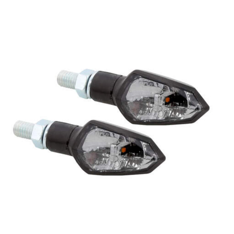 LED Blinker HIGHSIDER Smart Shield-TS, Schwarz, Getönt, E-geprüft