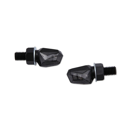 LED-Blinker Highsider Smart Tiny, Schwarz, Glas Getönt, E-geprüft für hinten