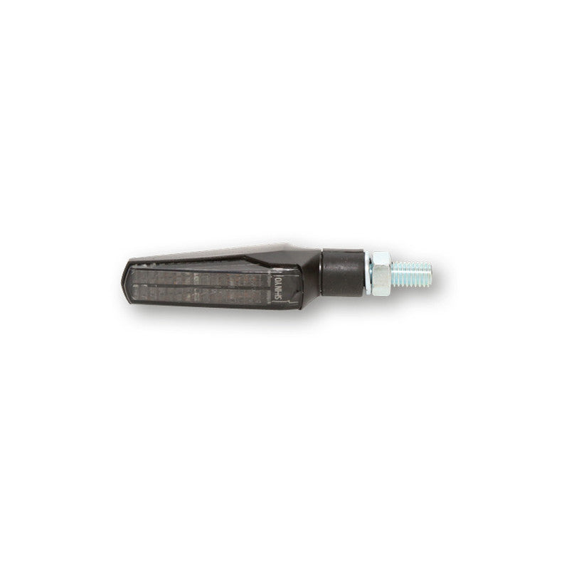LED Blinker HIGHSIDER Smart Fineline, Schwarz, Getönt, E-geprüft