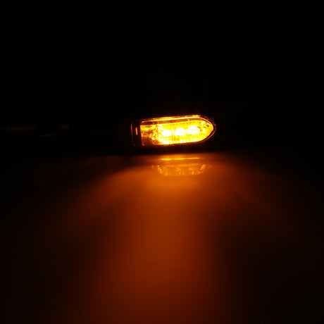 LED-Blinker mit Positionslicht Highsider Smart Namiko-TS, Schwarz, Getönt, 12V