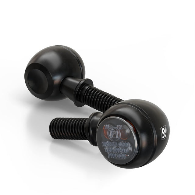 LED-Blinker mit Positionslicht Highsider Smart Circula-S, Schwarz, Getönt, 12V