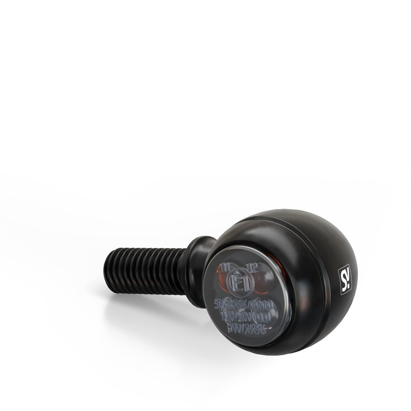 LED-Blinker mit Positionslicht Highsider Smart Circula-S, Schwarz, Getönt, 12V