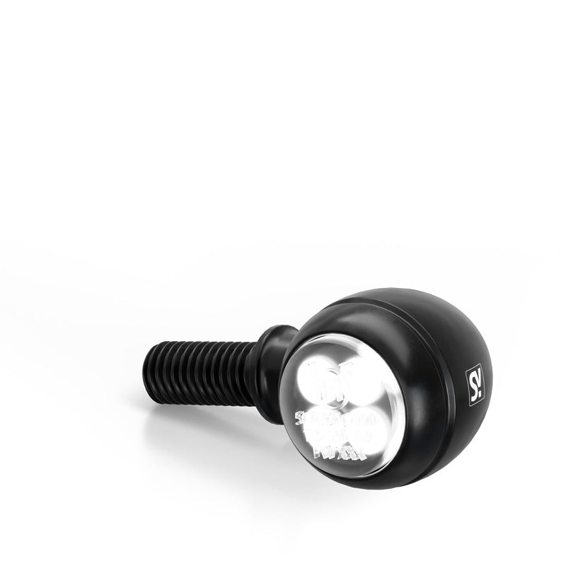 LED-Blinker mit Positionslicht Highsider Smart Circula-S, Schwarz, Getönt, 12V