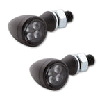 LED Blinker HIGHSIDER Smart Sixteen-Bullet, Schwarz, Getönt, E-geprüft