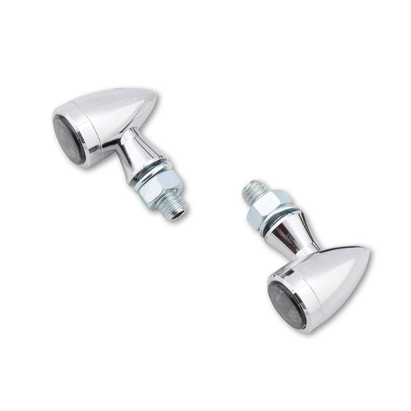 LED Blinker HIGHSIDER Smart Sixteen-Bullet, Chrom, Getönt, E-geprüft