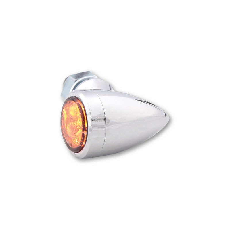 LED Blinker HIGHSIDER Smart Sixteen-Bullet, Chrom, Getönt, E-geprüft
