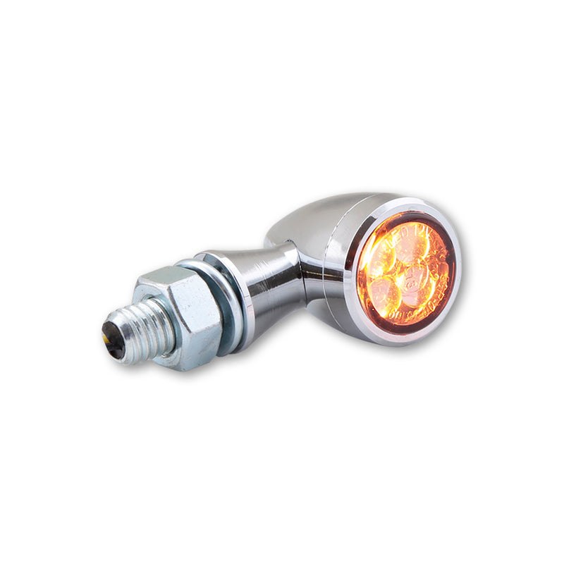 LED Blinker HIGHSIDER Smart Sixteen-Bullet, Chrom, Getönt, E-geprüft