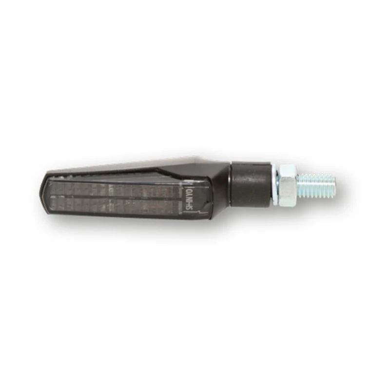 LED Blinker HIGHSIDER Smart Fineline mit Rück- & Bremslicht, Schwarz, Getönt