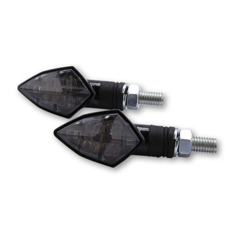 LED Blinker HIGHSIDER Smart Rock, Carbonlook, Getönt, E-geprüft