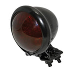 LED-Rücklicht Highsider Smart Bates Style, Schwarz, Glas Rot, E-geprüft, Ø 57 mm