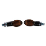 Blinker Highsider Smart Cateye kurz, Carbon, Glas Getönt, E-geprüft, 12V/21W