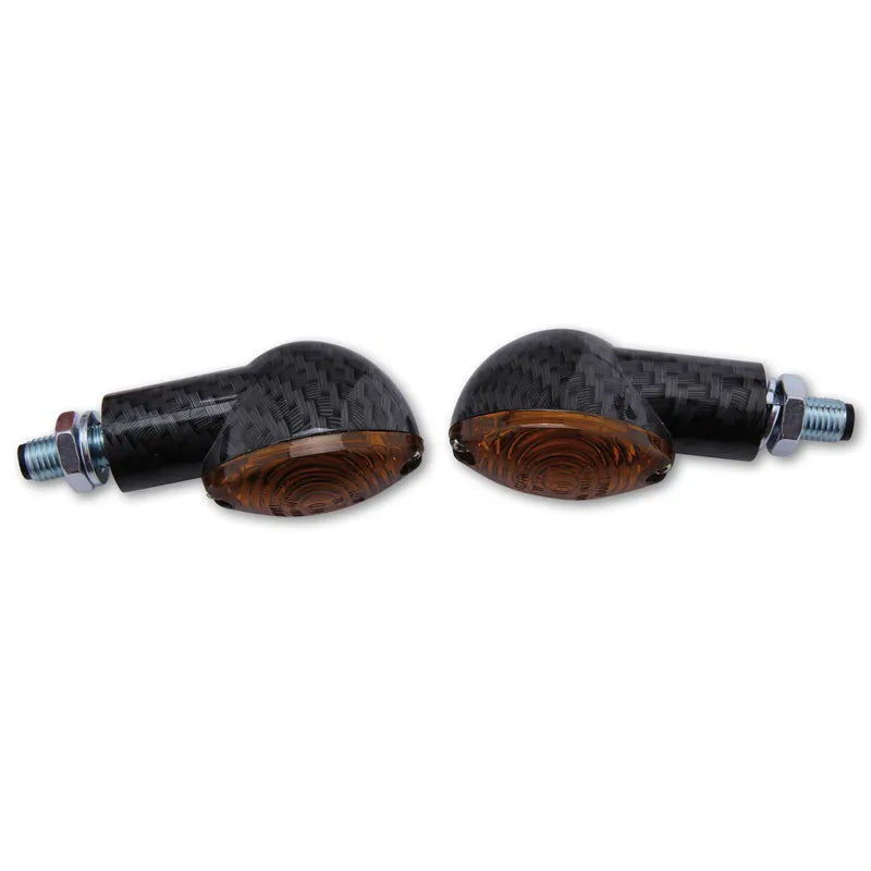 Blinker Highsider Smart Cateye kurz, Carbon, Glas Getönt, E-geprüft, 12V/21W