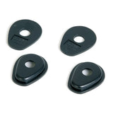 Blinker Montageplatten Highsider Smart schwarz, ABS, 40x32 mm, Ø 10,5 mm, Suzuki