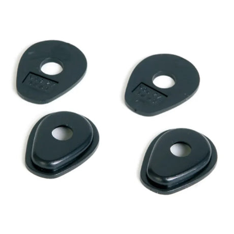 Blinker Montageplatten Highsider Smart schwarz, ABS, 40x32 mm, Ø 10,5 mm, Suzuki