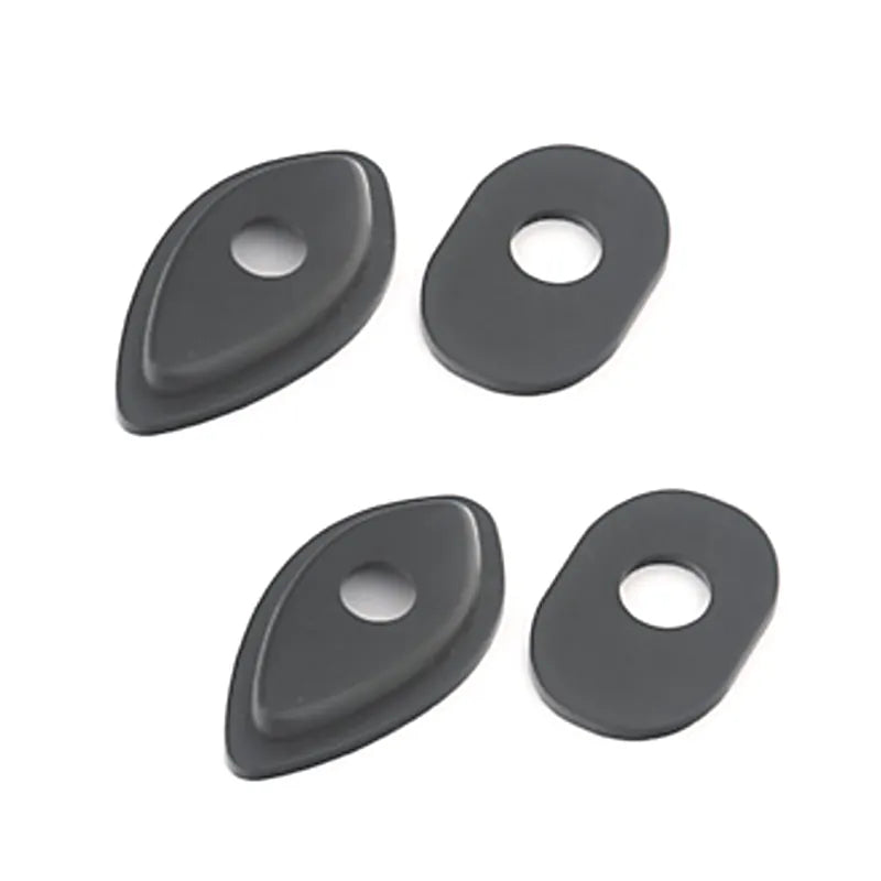 Blinker Montageplatten Highsider Smart schwarz, ABS, 51x28 mm, Ø 10 mm, Honda