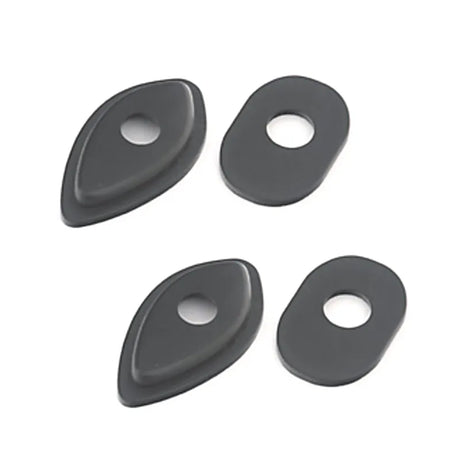 Blinker Montageplatten Highsider Smart schwarz, ABS, 51x28 mm, Ø 10 mm, Honda