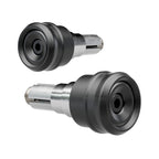 Lenkergewichte mit Spiegelaufnahme Highsider Pro Pace-LS, Mattschwarz, Ø 35 mm