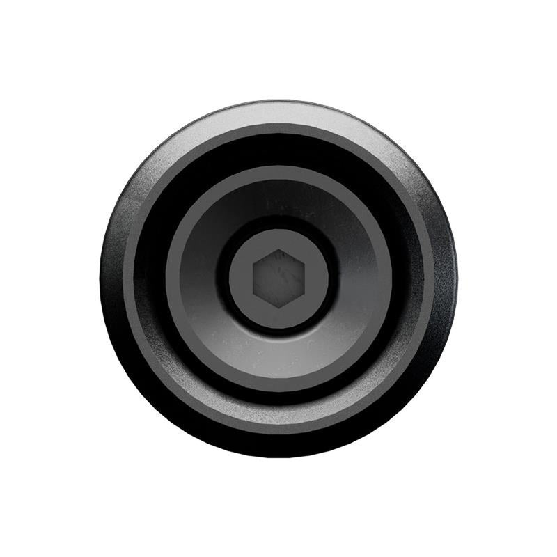 Lenkergewichte mit Spiegelaufnahme Highsider Pro Pace-LS, Mattschwarz, Ø 35 mm