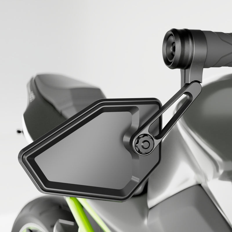 Lenkergewichte mit Spiegelaufnahme Highsider Pro Pace-LS, Mattschwarz, Ø 35 mm