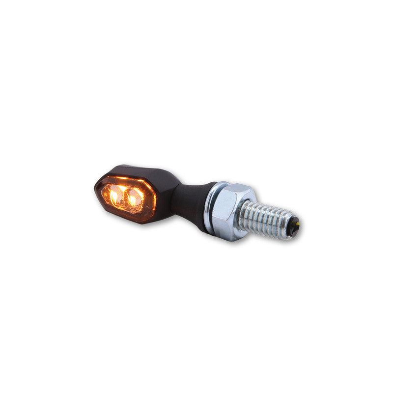 LED Blinker HIGHSIDER Smart Crumb, Schwarz, Getönt, E-geprüft