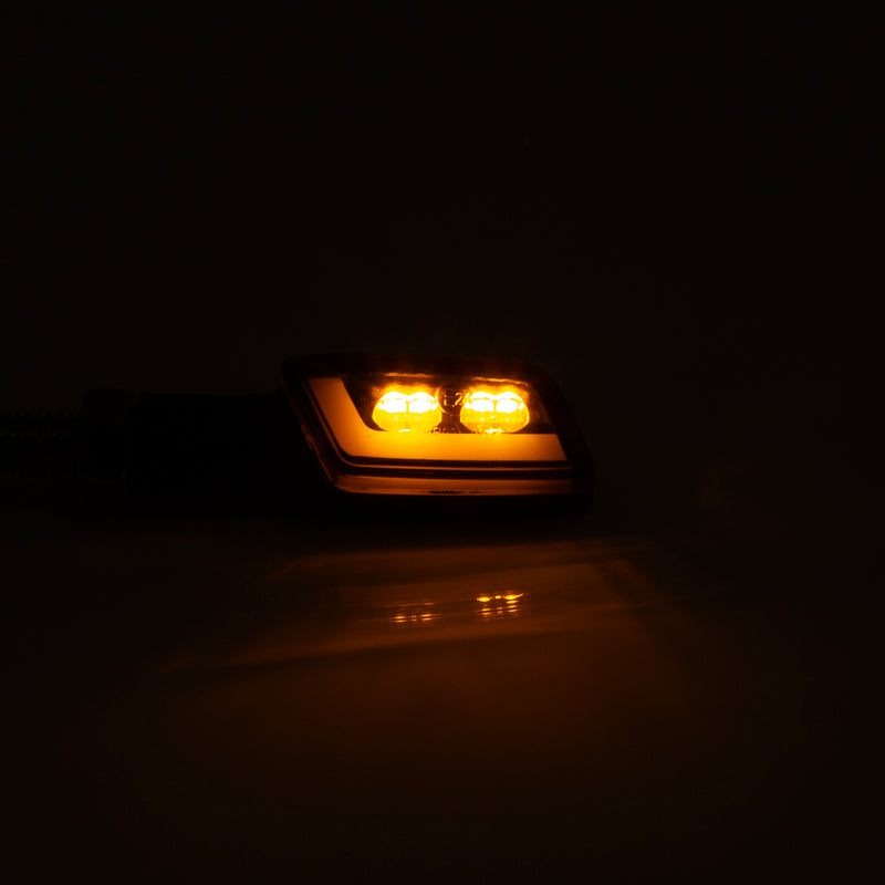 LED-Blinker mit Positionslicht Highsider Smart Formula-TS, Schwarz, Glas Getönt