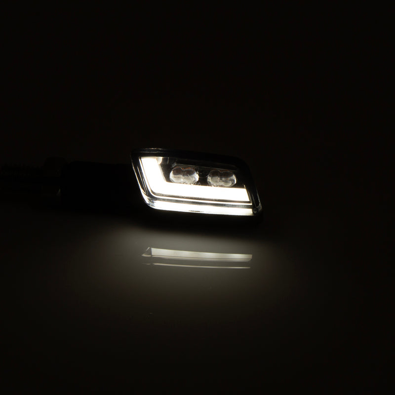 LED-Blinker mit Positionslicht Highsider Smart Formula-TS, Schwarz, Glas Getönt