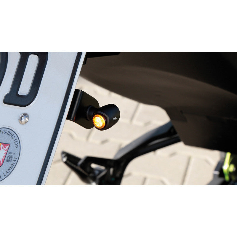 LED Blinker HIGHSIDER Pro Nova, Schwarz, Getönt, E-geprüft