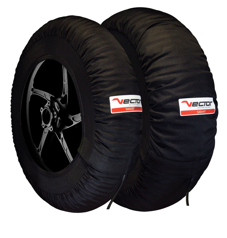 Reifenwärmer Set VECTOR SMART 80 º 17 Zoll Vorne 120 Hinten 200