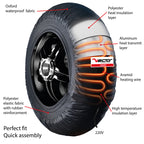 Reifenwärmer Set VECTOR PRO-TRACK bis 99 º 17 Zoll Vorne 120 Hinten 190