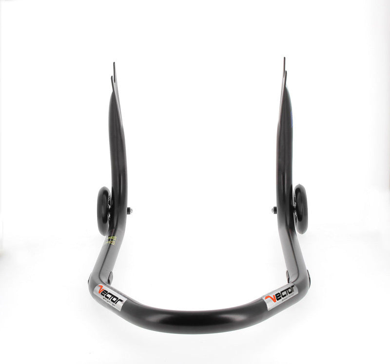 Hinterradständer VECTOR mit festen V-Aufnahmen bis 200 kg Schwarz