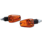 Blinker Highsider Smart Imola 1 kurz, Schwarz, Glas Orange, E-geprüft, 12V/21W