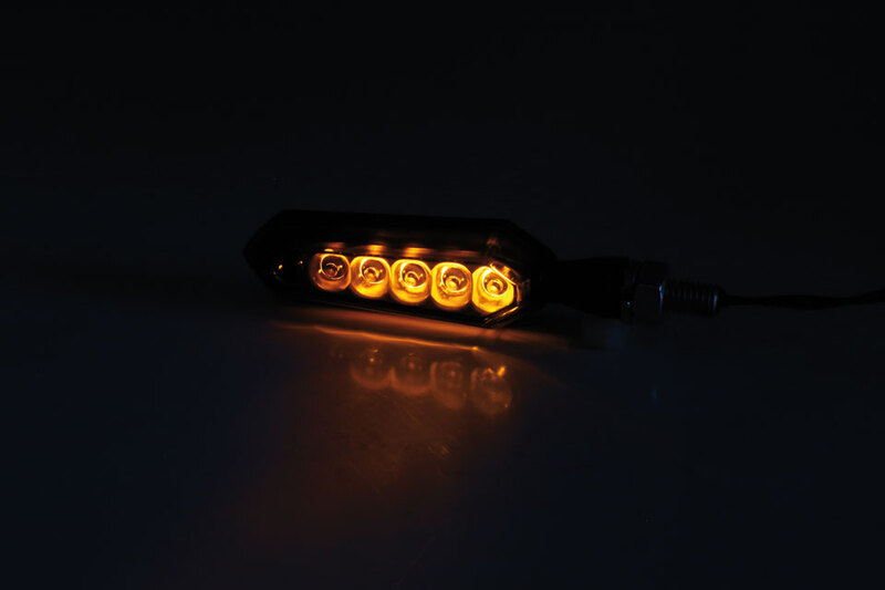 LED Lauflicht-Blinker Highsider Smart Sora, Schwarz, Glas Getönt, E-geprüft