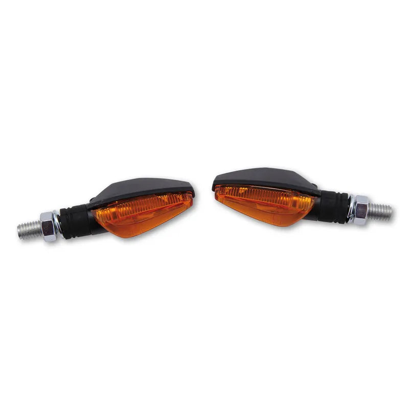 Blinker Highsider Smart Toledo, Schwarz, Glas Orange, E-geprüft, 12V/6W