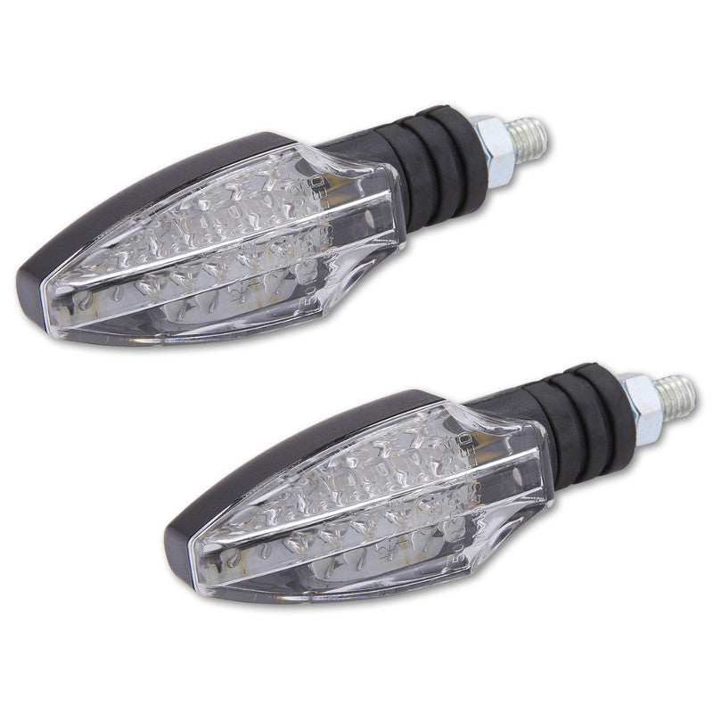 LED Blinker HIGHSIDER Smart Como, Schwarz, Klar, E-geprüft