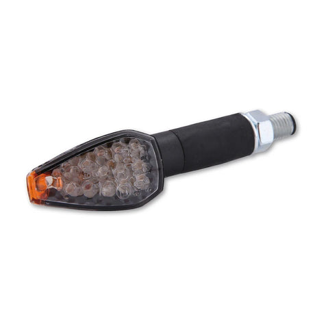 LED Blinker Highsider Smart Peak lang, Schwarz, Klar, E-geprüft