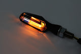 LED-Blinker mit Positionslicht Highsider Smart Scuro schwarz, Getönt, E-geprüft